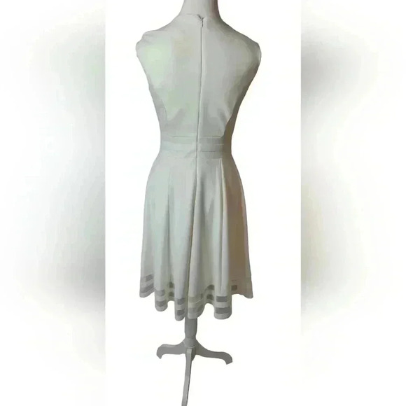 Calvin Klein Size 2 Illusion-Trim  Fit & Flare Dress - Picture 4 of 10